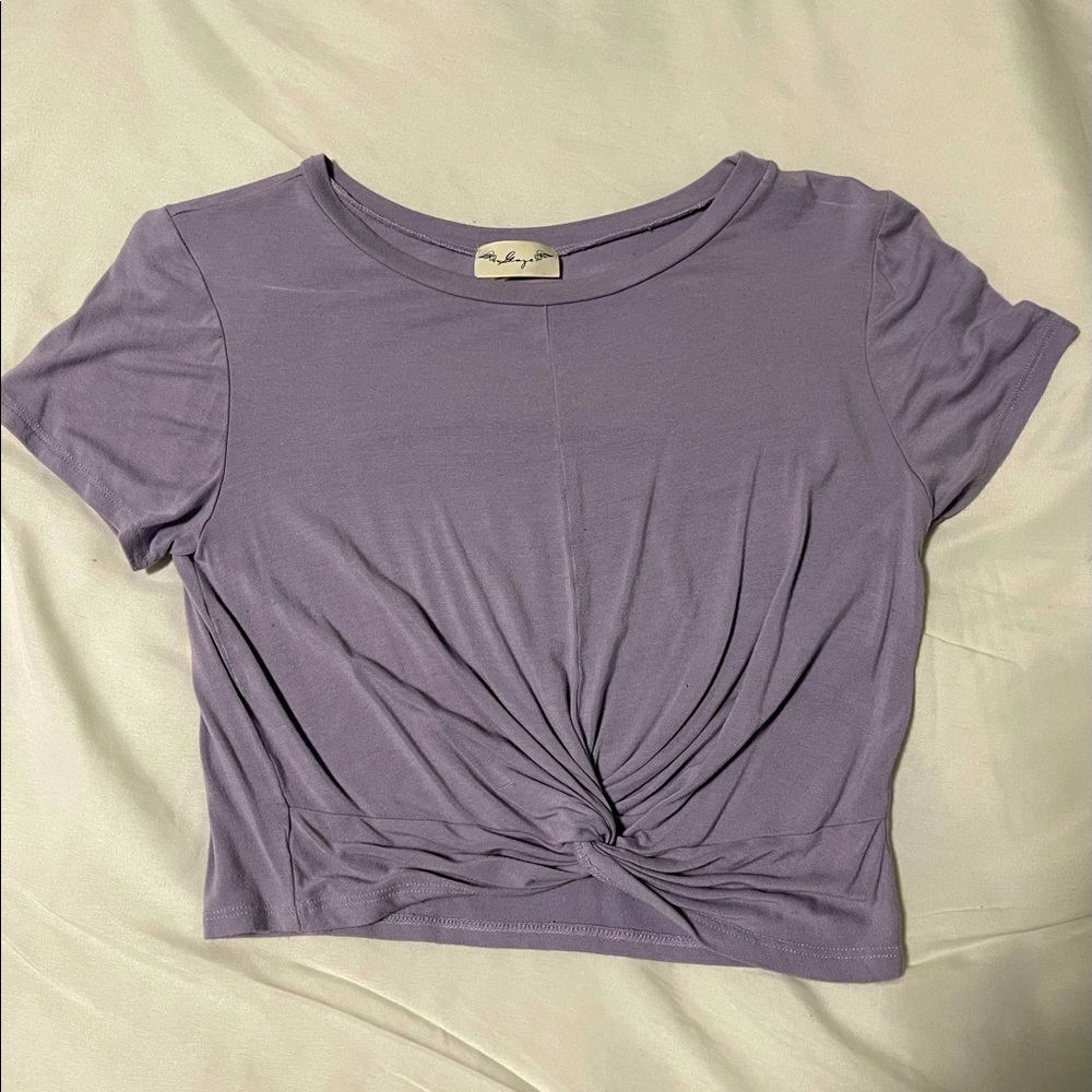 Purple knot crop top. 💜💟🦄